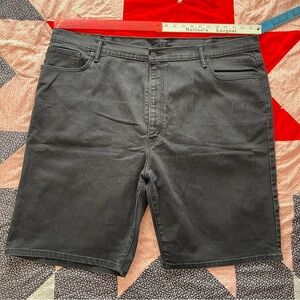 Levi's 569 Denim Shorts 48X11 Black Men Casual Comfort Loose Straight